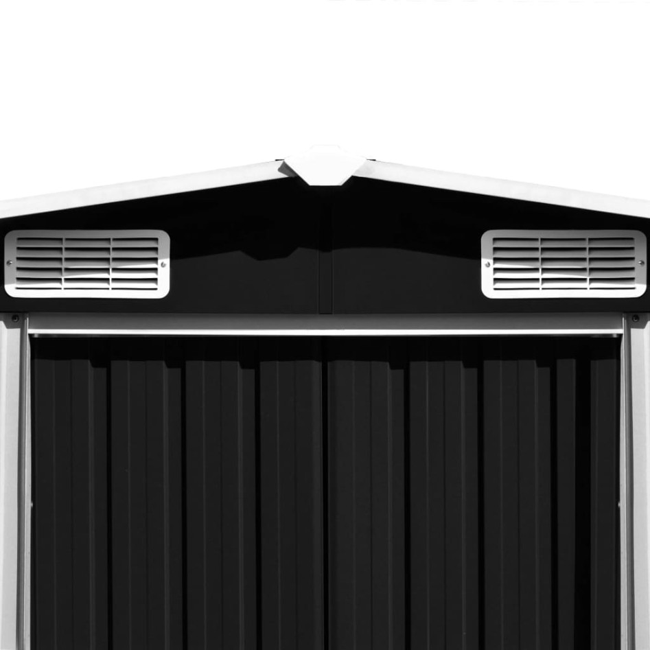 Caseta de jardín metal antracita 257x298x178