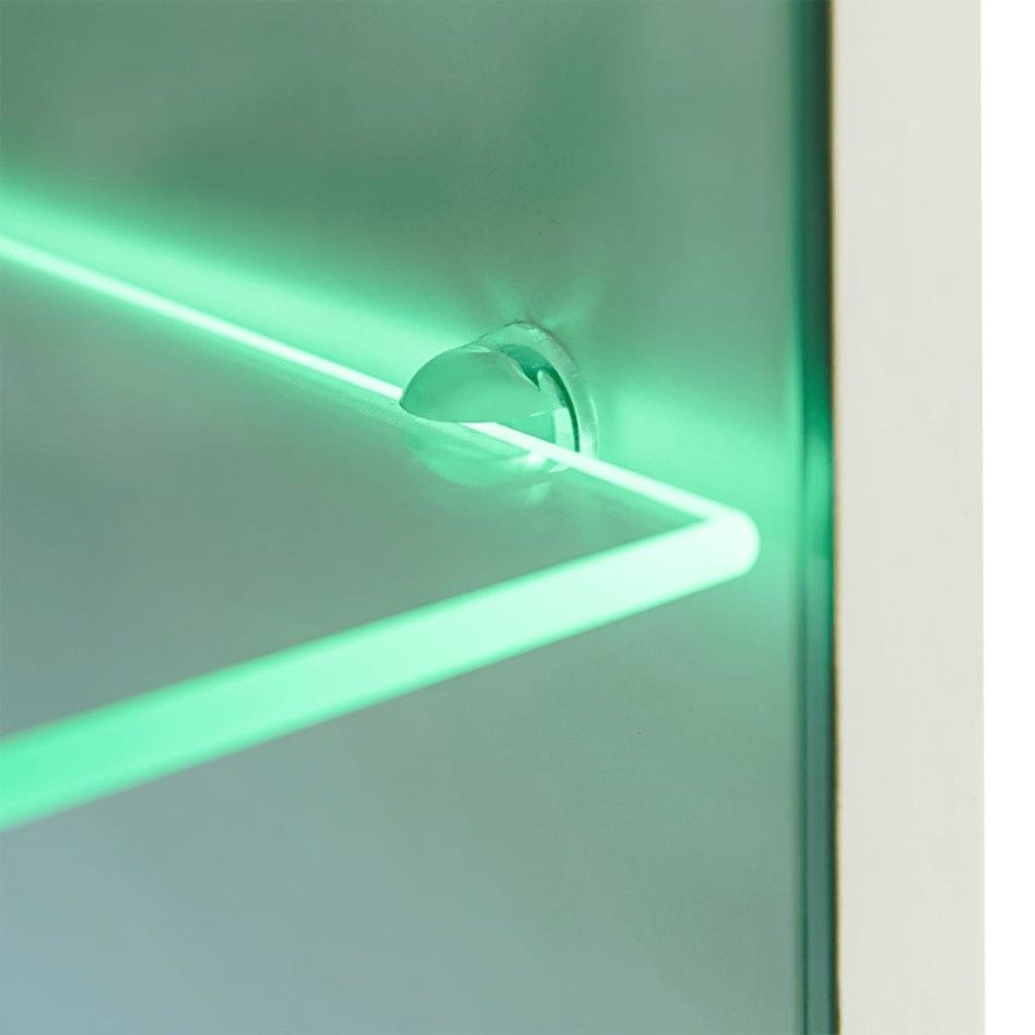 Juego de muebles de salón 5 piezas con iluminación LED