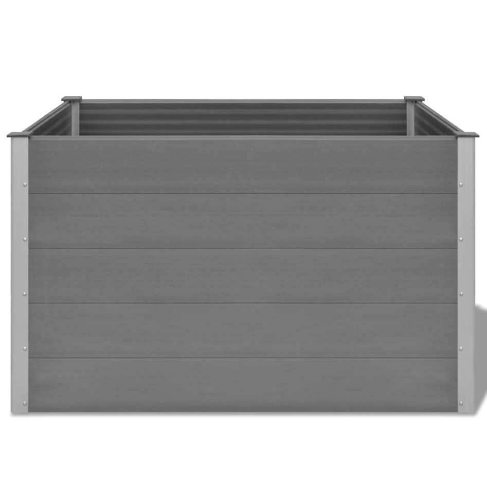 Arriate de WPC gris 150x100x91