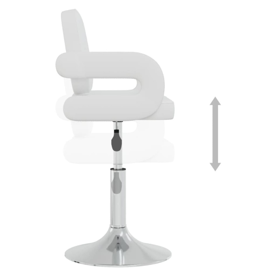 Sillas de comedor giratorias 6 uds cuero sintético