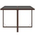 Set de comedor jardín 9 pzas y cojines ratán sintético