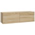 Mueble de pared para TV madera contrachapada color roble