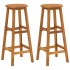 Juego muebles de bar de jardín 3 piezas madera maciza de