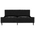 Estructura de cama de terciopelo negro 180x200
