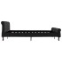 Estructura de cama de terciopelo negro 180x200