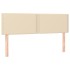 Cama box spring con colchón tela color crema 140x200
