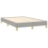Cama box spring con colchón tela gris claro 120x200