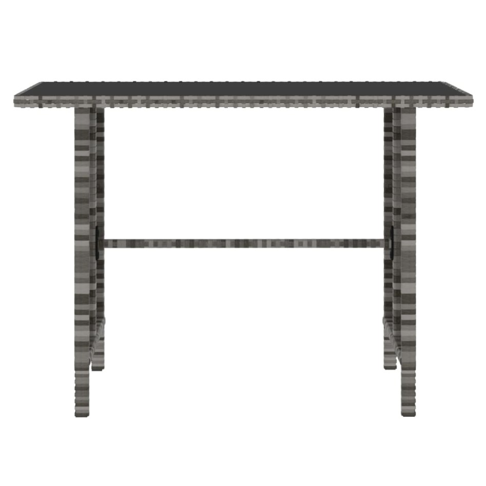 Juego de comedor de jardín 4 piezas con cojines ratán PE