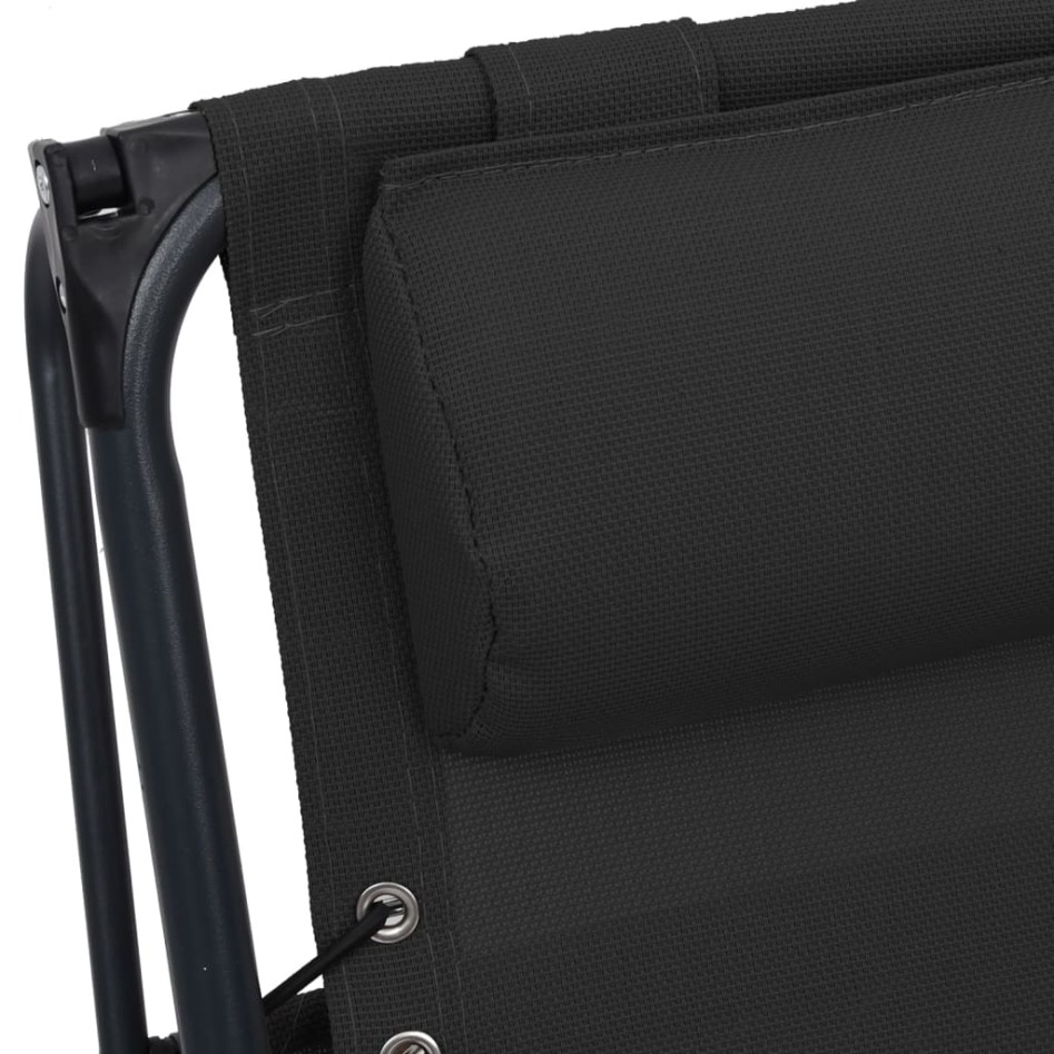 Sillas plegables 2 unidades textilene