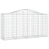 Cestas de gaviones 6 uds forma de arco hierro 200x50x100/120