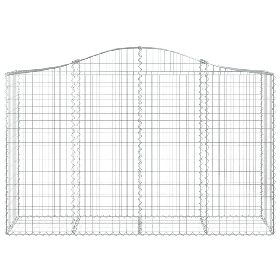 Cestas de gaviones 6 uds forma de arco hierro 200x50x120/140