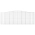 Cestas de gaviones 3 uds forma de arco hierro 400x30x140/160