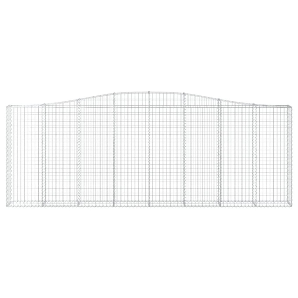 Cestas de gaviones 3 uds forma de arco hierro 400x30x140/160