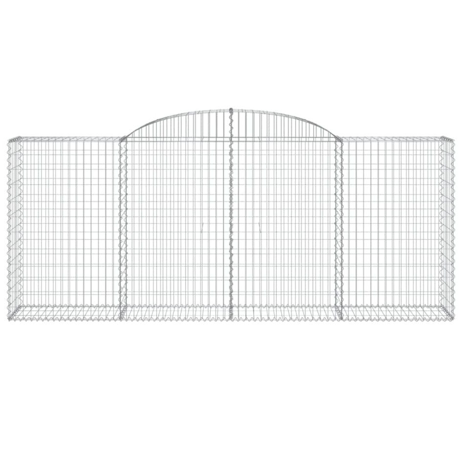 Cestas de gaviones 4 uds forma de arco hierro 300x50x120/140