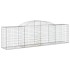 Cestas de gaviones 4 uds forma de arco hierro 300x50x80/100