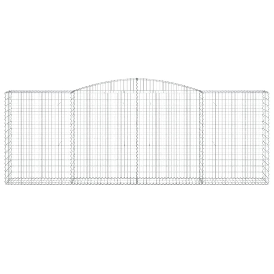 Cestas de gaviones 3 uds forma de arco hierro 400x50x140/160