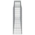 Cestas de gaviones 3 uds forma de arco hierro 400x50x140/160