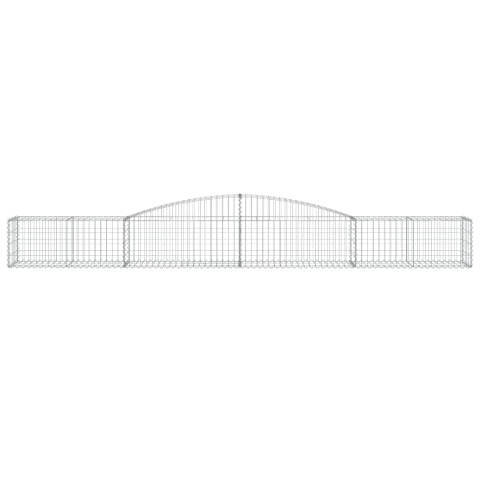 Cestas de gaviones 5 uds forma de arco hierro 400x50x40/60