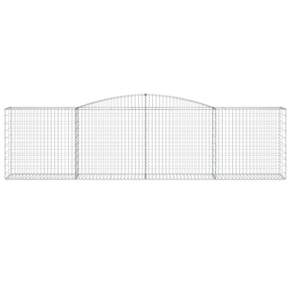 Cestas de gaviones 3 uds forma de arco hierro 400x50x100/120