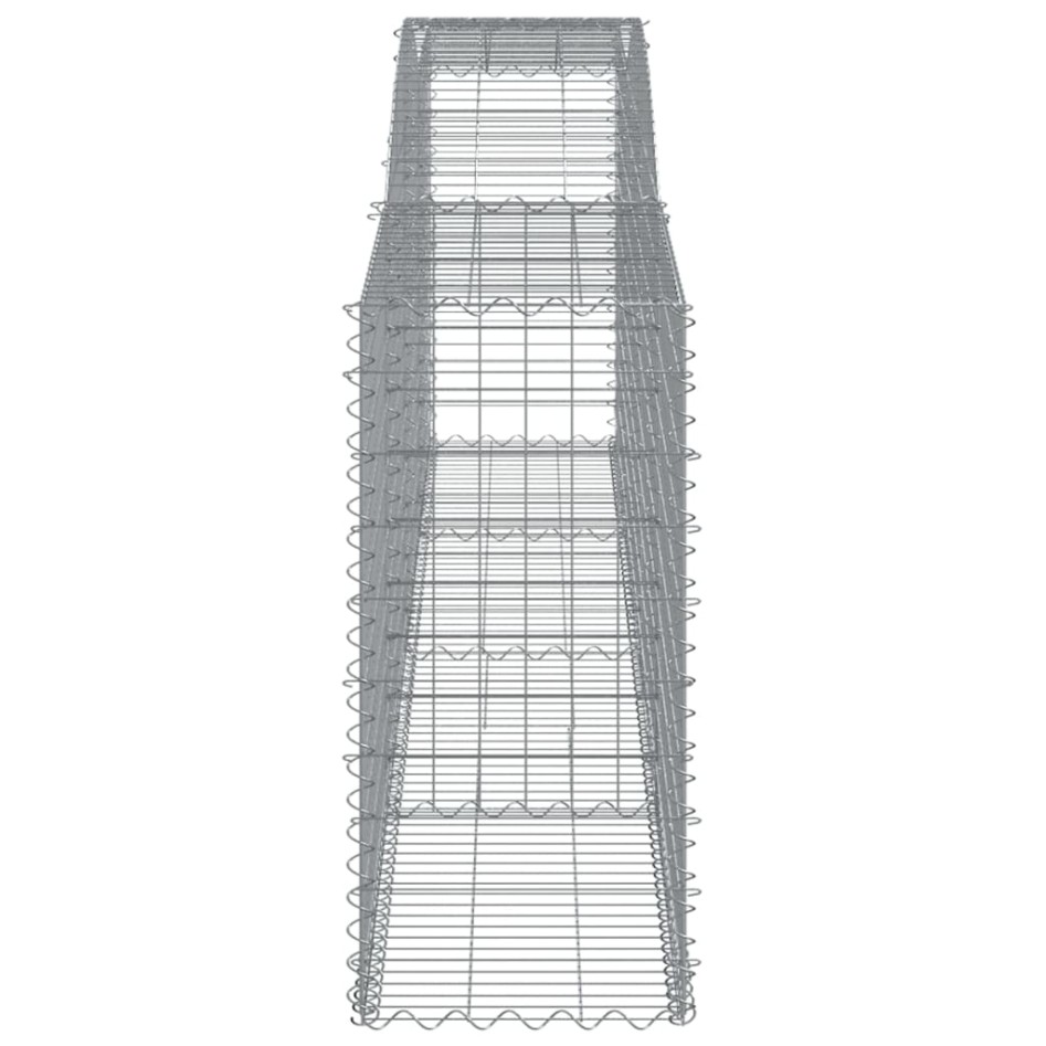 Cestas de gaviones 3 uds forma de arco hierro 400x50x100/120
