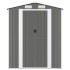 Cobertizo de jardín acero galvanizado gris claro 192x357x223