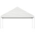 Cenador con techo polietileno blanco 11,15x5,88x3,75