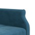 Sofá cama en forma de L terciopelo azul 271x140x70