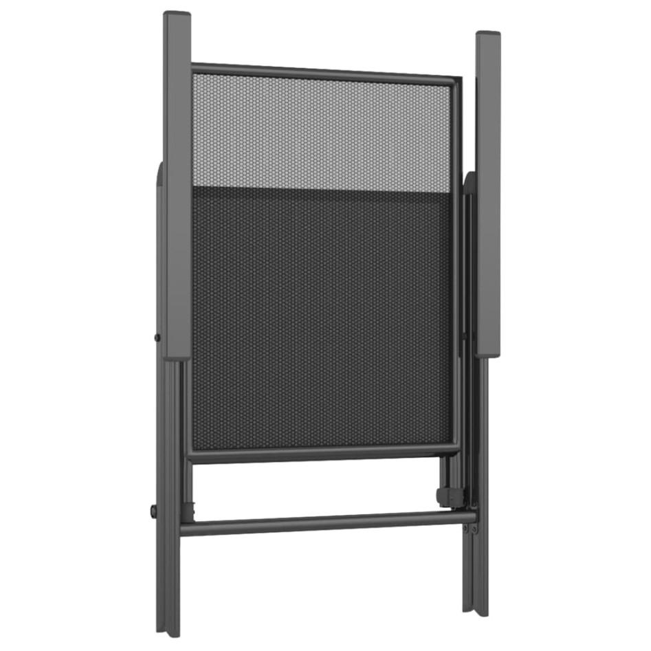 Juego de comedor de jardín 7 piezas acero gris