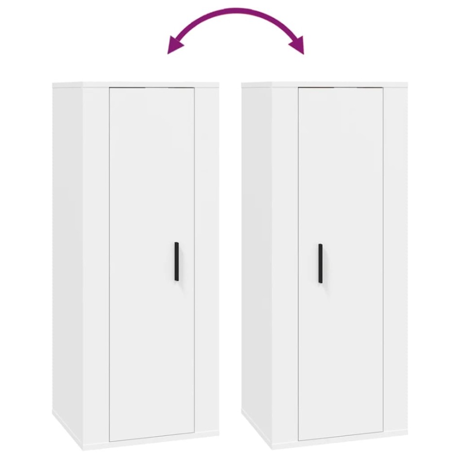 Set de muebles para TV 7 piezas madera contrachapada