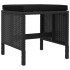 Set comedor de jardín 6 pzas con cojines ratán sintético