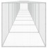 Gallinero con techo acero galvanizado gris claro 1003x98x90