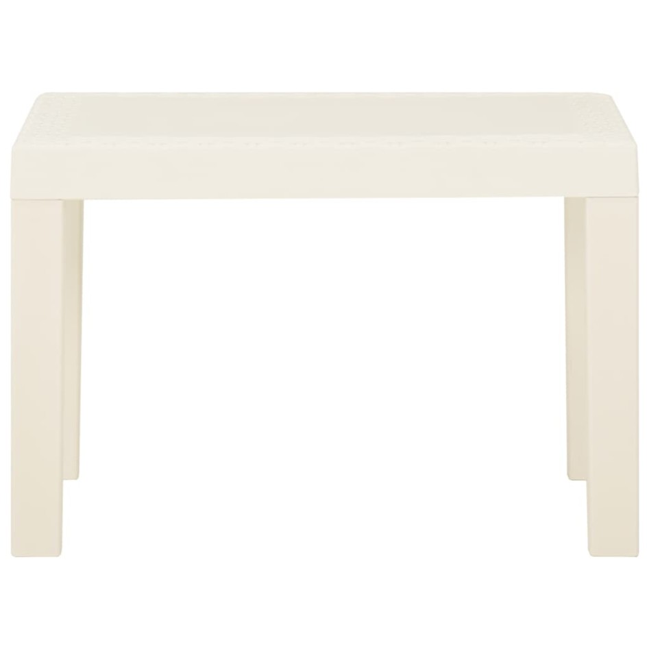 Set de muebles de jardín 3 piezas con cojines plástico