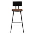 Conjunto de muebles de bar 5 piezas madera maciza