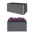 Arriate de WPC gris 200x100x91