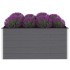 Arriate de WPC gris 200x100x91