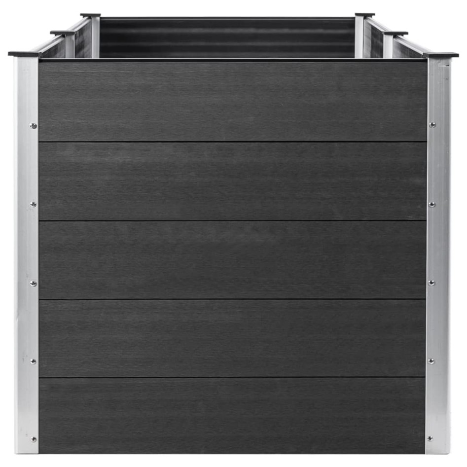 Arriate de WPC gris 250x50x91