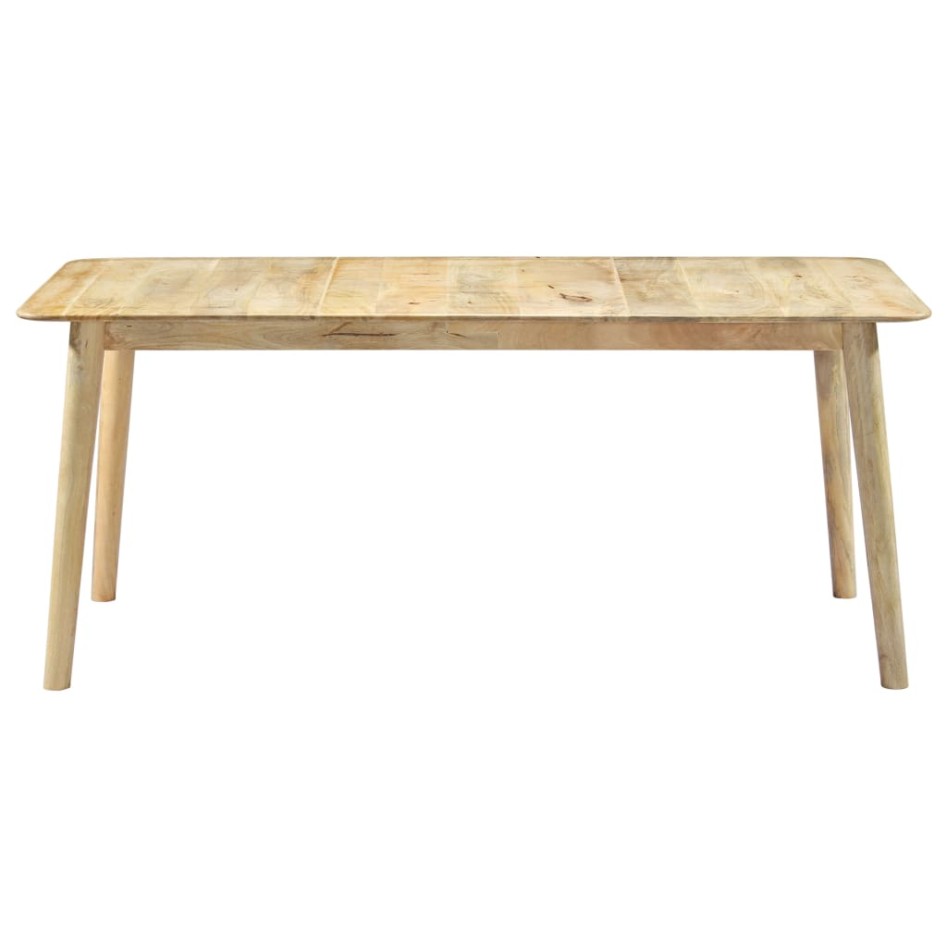 Mesa de comedor de madera maciza de mango 180x90x76
