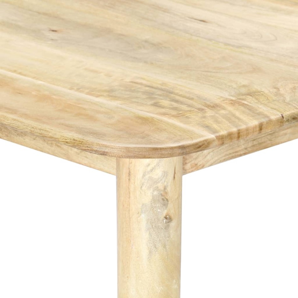 Mesa de comedor de madera maciza de mango 180x90x76
