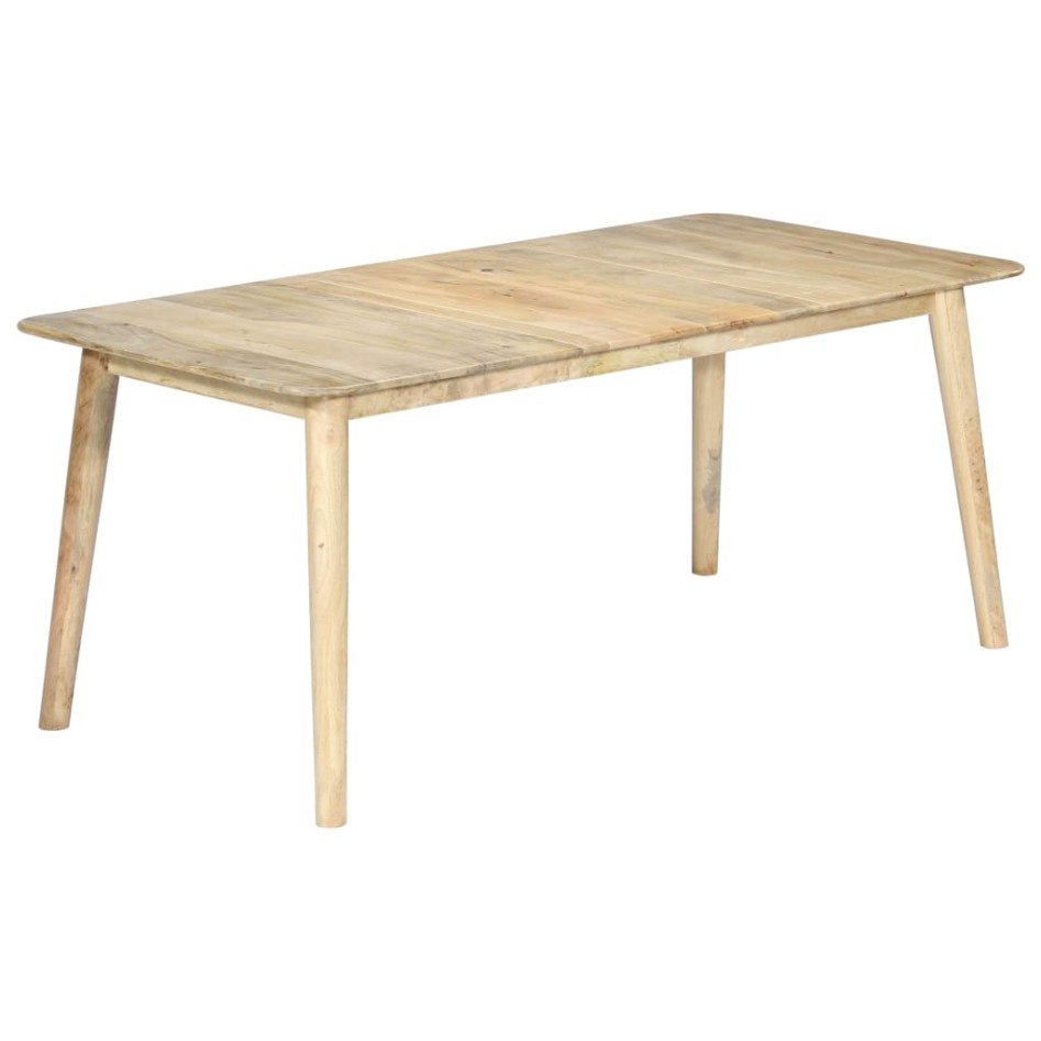 Mesa de comedor de madera maciza de mango 180x90x76