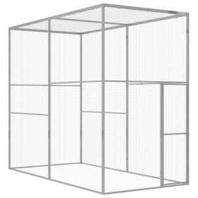 Jaula para gatos acero galvanizado 3x1,5x2,5