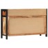 Aparador de madera maciza de acacia 120x35x75