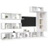 Set de muebles de salón TV 7 piezas madera de ingeniería