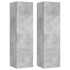 Set de muebles de TV 8 pzas madera contrachapada gris