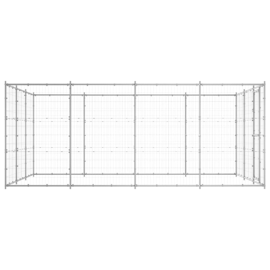 Perrera de exterior de acero galvanizado 14,52