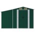 Cobertizo de jardín acero galvanizado verde 277x192,5x179