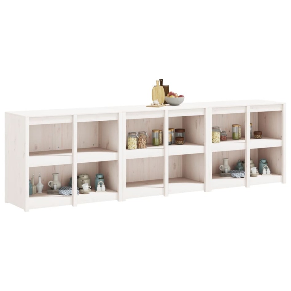 Muebles de cocina de exterior 3 pzas madera maciza pino