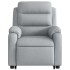 Sillón eléctrico reclinable elevable de tela gris