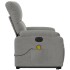 Sillón masaje eléctrico reclinable elevable tela gris