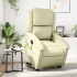 Sillón reclinable masaje eléctrico de pie cuero auténtico