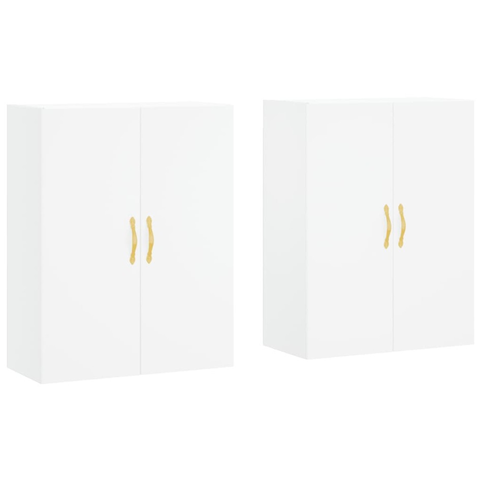 Armarios de pared 2 unidades blanco 69,5x34x90